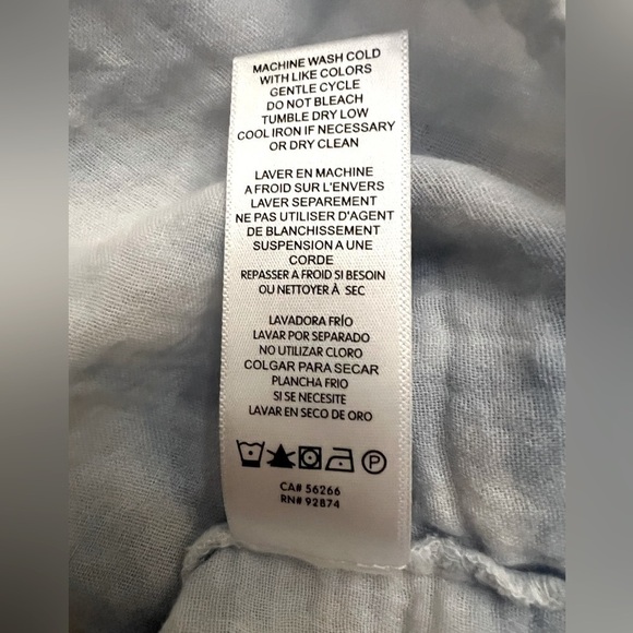 Splendid Cloud Wash Tie Dye Button Up Shirt Large - Picture 6 of 8